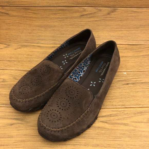 Skechers Shoes - Sketchers Relaxed fit memory foam brown leather loafers, 9.5